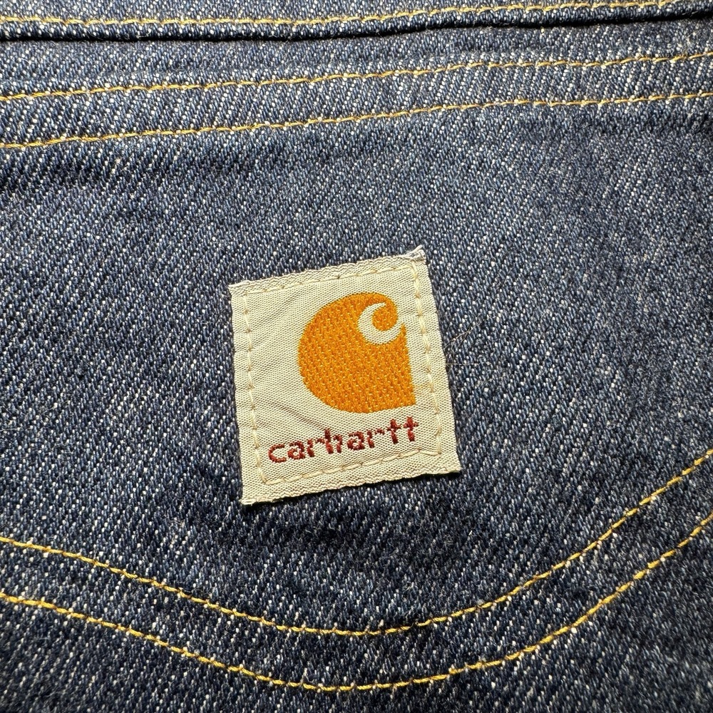 Carhartt Casual Jeans WF128 Flannel Lined Mens 40 32 Vintage USA Union Made New - Picture 5 of 16